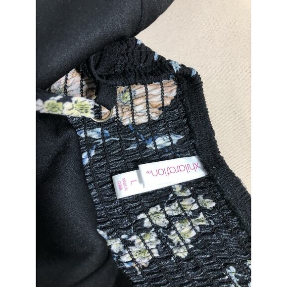 Xhilaration Summer Jumpsuit Large Sleeveless Adjustable Strap Y2K Cottage Core - Picture 7 of 12